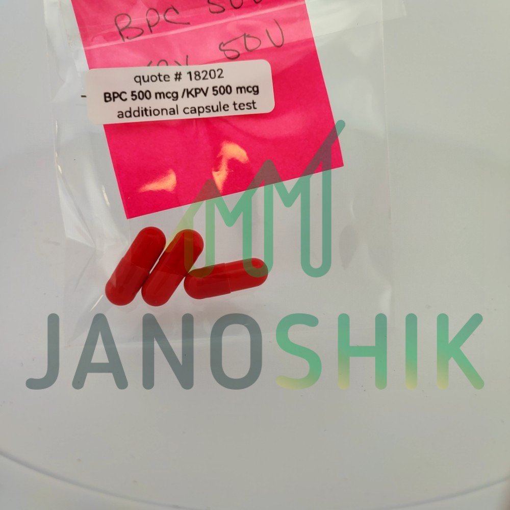 BPC 500mcg/KPV 500mcg Red Capsules test result