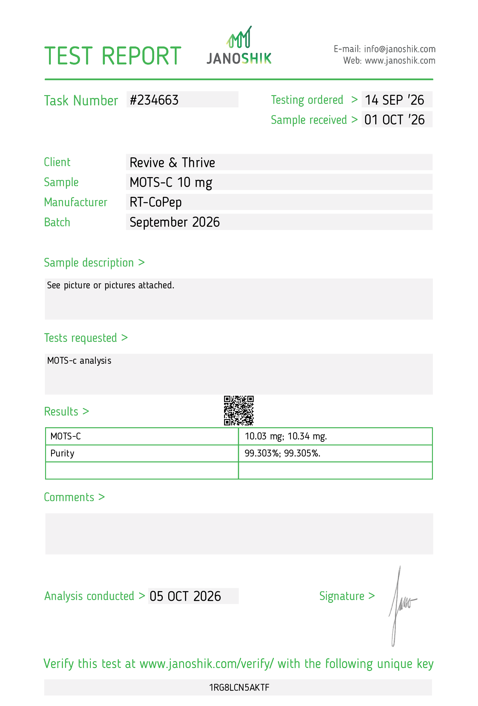 MOTS-C 10 mg Single Vial — Ready to Ship - Image 2