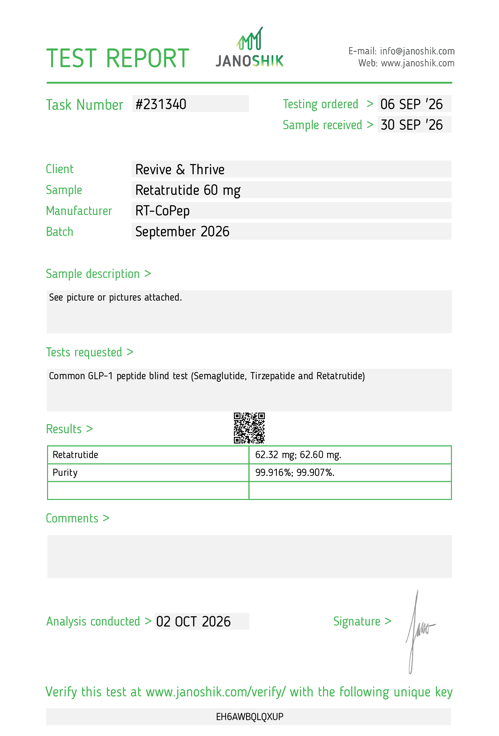 Reta 60 mg Single Vial - Ready to Ship - Image 2