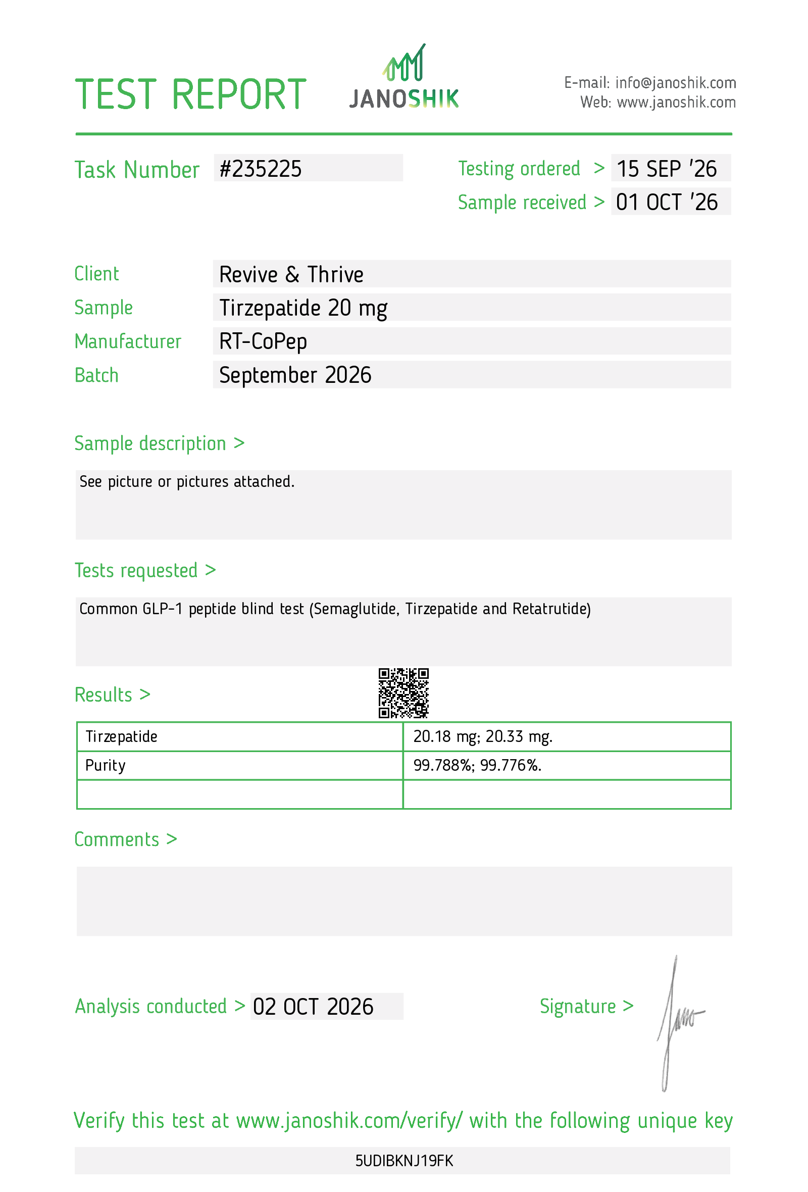 Tirzepatide 20 mg Single Vial - Ready to Ship - Image 2